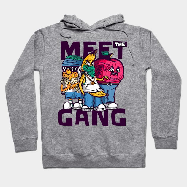 Meet The Gang Vegetable Thugs Hoodie by DesignsbyBryant